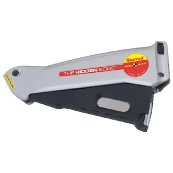 L.S. Starrett 67584 Hidden Edge Utility Knife 6-1/2 in L Utility Steel Blade Replacement MPN