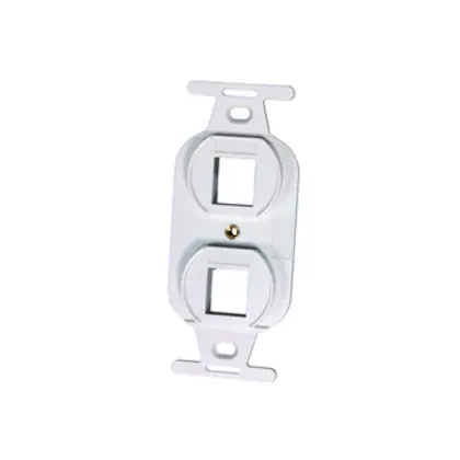 Ortronics KS106S2-88 2-Port Keystone 106-Type Frame Cloud White