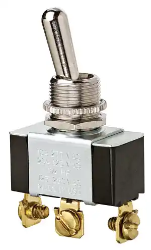 Ideal Industries 774009 Toggle Switch Std & Heavy-Duty (On)-Off-(On) CSA Ru Listed 125 227 Vac