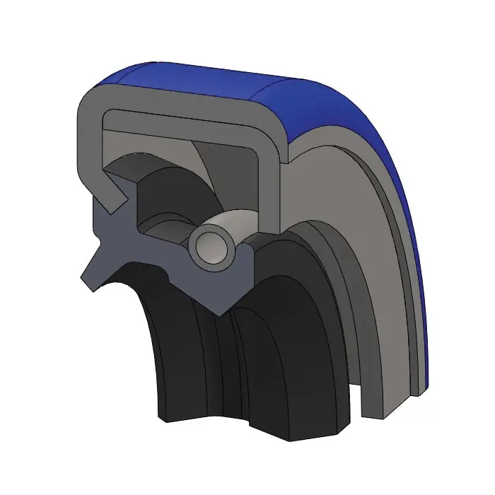 TCM 22334TA NITRILE DOUBLE LIP SPRING DOUBLE CASE
