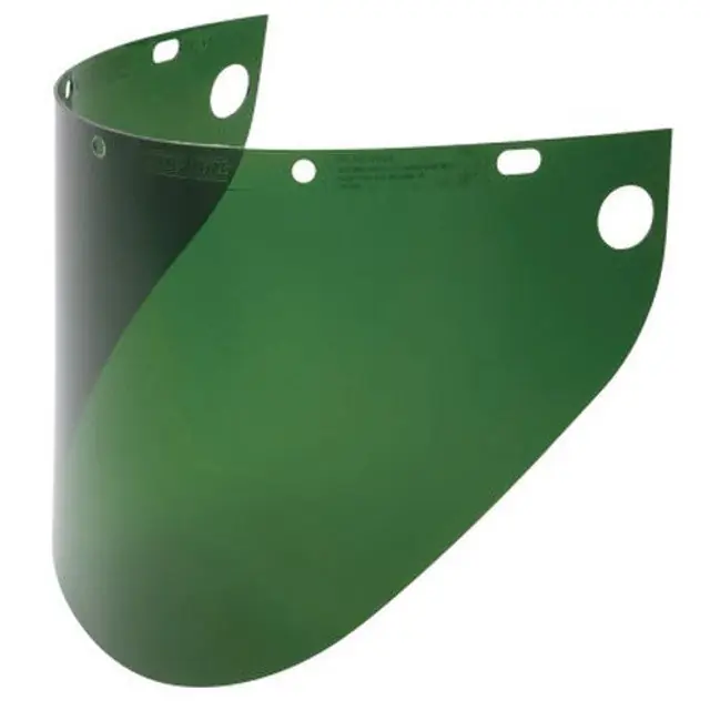 Honeywell 4199DGNBP High Performance Faceshield Window Uncoated Green Wide View 19 in x 9-3/4 in