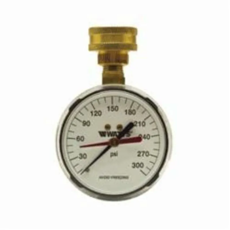 WATTS 276H300 Hose Connection Gauge 0 to 300psi Pressure Rating