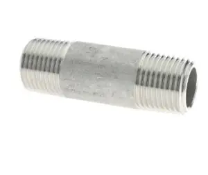 Merit Brass 4504-800 Pipe Nipple, 1/4 In x 8 In L, MNPT, 304/304L Stainless Steel