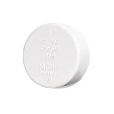 Nutone CF389 PVC End Cap 2 Inch White Broan