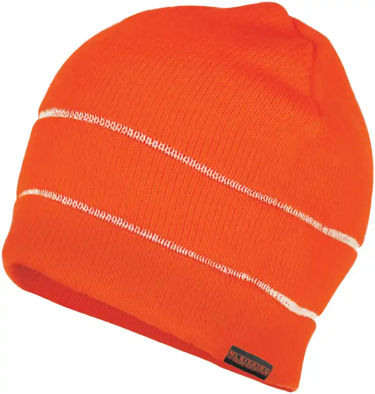 Kishigo 2827 Orange/Silver Reflective Knit Beanie