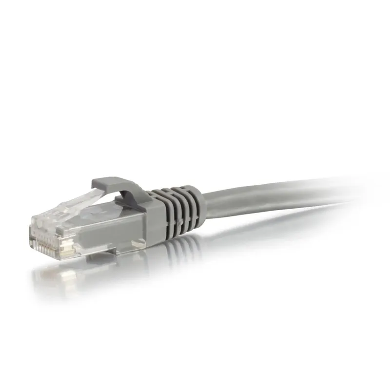 Quiktron 570-100-005 CBL ASSY 24-4PR STRANDED CAT5E CM RJ45/RJ45 5FT W/BOOT GREY VALUE SERIES