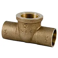 NIBCO B145800 Tee 1/2 x 1/2 x 3/4 in Nominal C x C x FNPT