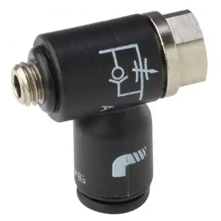 Legris 70120610 Bi-Directional Flow Control Regulator - Compact