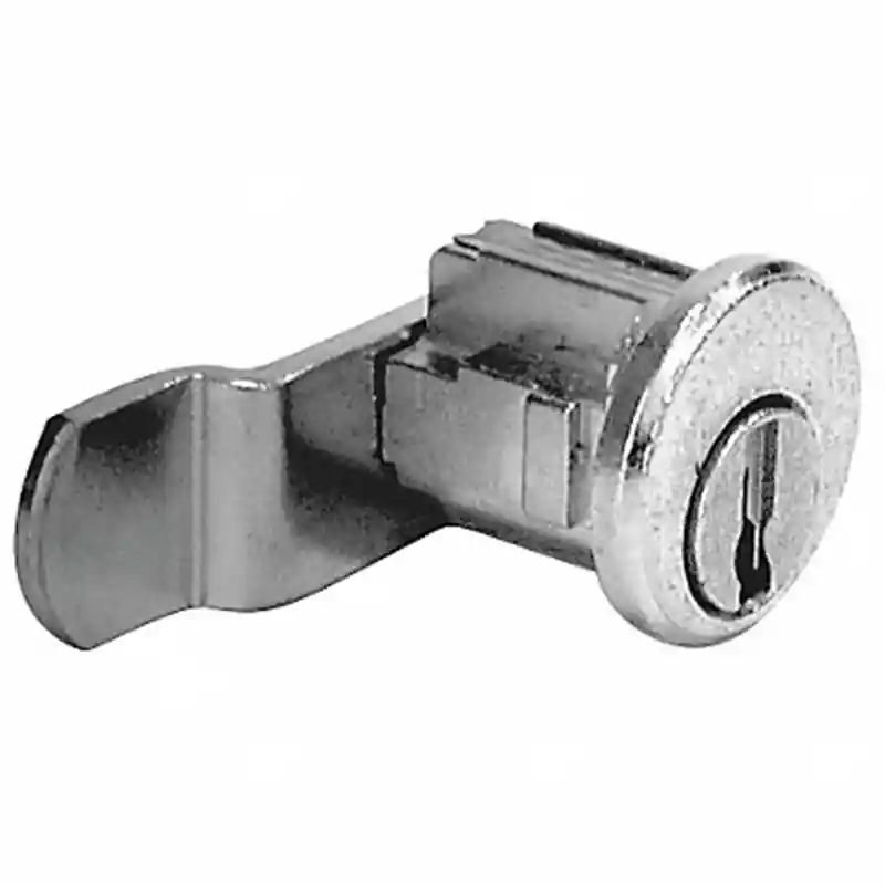 NATIONAL CABINET LOCK C8710 Mailbox Door Lock, Pin Tumbler, Cam Turn, 90 Degree Counter Clockwise, Left Locked, 1-7/32 Length Cam