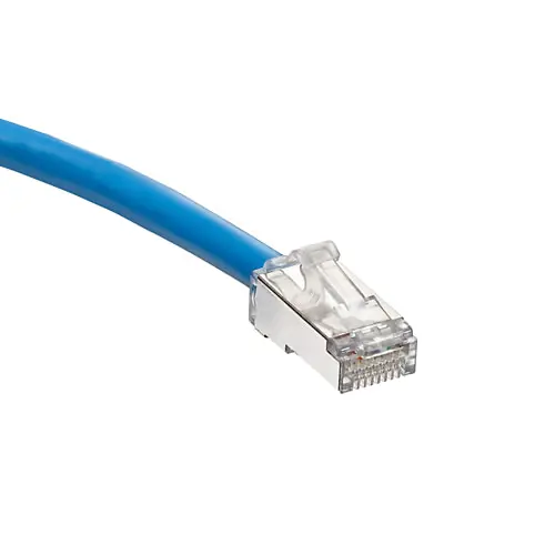 Leviton 6AS10-3L Cat 6A SlimLine Boot Patch Cord, 3 ft, Blue