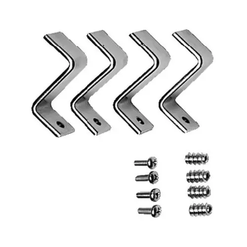 Duravit 0050280000 Fixing Set for Under-Counter Basins and Stone Countertops in White Alpine