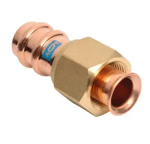 Mueller RP15729 ACR Press SAE Adapter Flare X P Copper, 3/4 OD