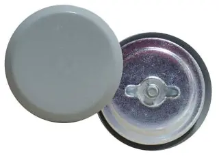 Milbank A-HS250 Hole Seal Non UL Listed 2 1/2 Inch ANSI 61 Gray Steel Gasketed Wing Nut