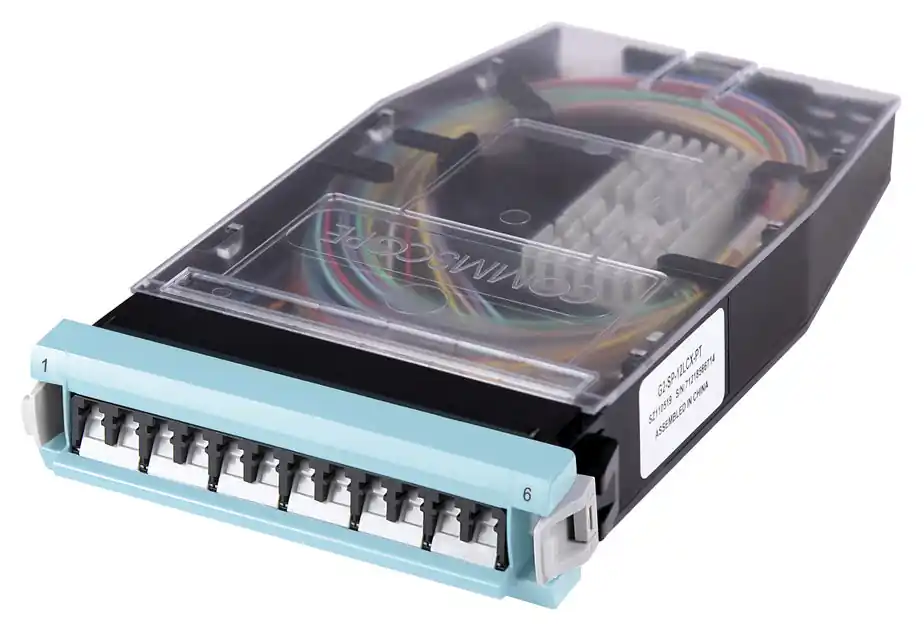 COMMSCOPE ENTERPRISE SOLUTIONS 760245399 G2-SP-12LCX-PT Fiber Splice, Commercial, 12-Fiber, OM4, LC, Pigtails