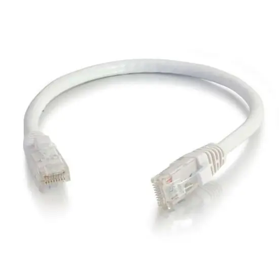 Quiktron 576-125-005 CBL ASSY 24-4PR STRANDED CAT6 CM RJ45/RJ45 5FT W/BOOT WHITE VALUE SERIES