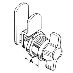 Fort Lock MFWTT058 Cam Lock Standard Thumbturn Multi-Function 5/8