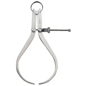 L.S. Starrett 50365 79 Series Outside Caliper, 4 in, Yankee Spring, Quick Spring Nut, Flat Leg