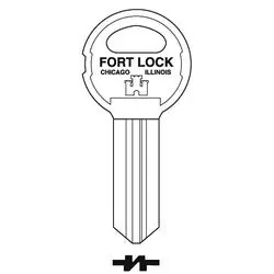 FORT LOCK K84 Lock Key Blank For 16000 Series Round Head Lock/Maxi Lock