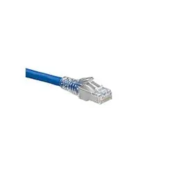 Leviton 6AS10-7L Cat 6A SlimLine Boot Patch Cord 7 ft Blue