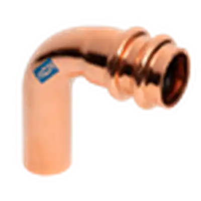 Mueller RP02817 ACR Press Copper 90 Elbow, 0.75 x 1.93 x 1/2 OD