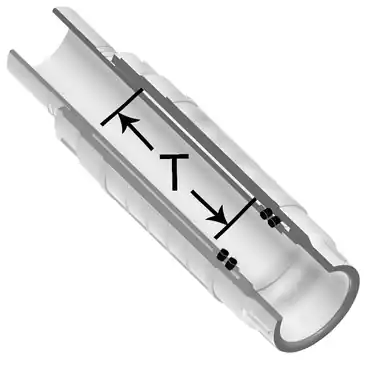 Spears S118-05 1/2 PVC Repair Coupling SpigotxSOC