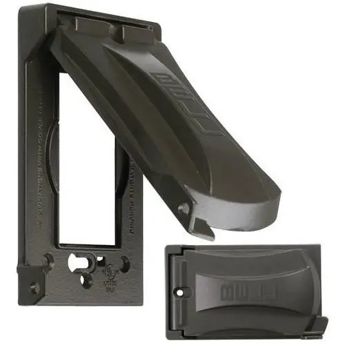 Raco MX1050Z Universal Metal Flip Cover 3.02 Inch x 1.04 Inch x 4.82 Inch