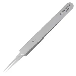 Excelta 5-SA High Precision Electronic Tweezer, 4-1/4 L x 3/8 W x 0.06 T, 5-SA-EXC