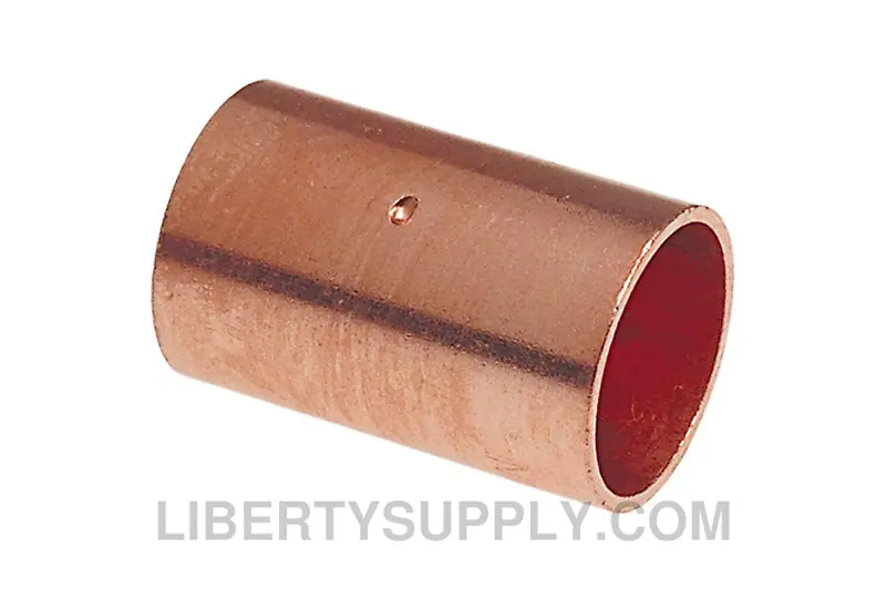 NIBCO 9001450CB 600DS-CB Coupling With Dimpled Tube Stop 1 in Nominal C End Style Wrot Copper
