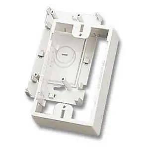 Siemon CT4-BOX-80 CT Single Gang Box Light Ivory For 1 Single Gang Faceplate