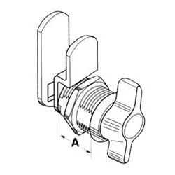 Fort Lock MFWTT078 Cam Lock Standard Thumbturn Multi-Function 7/8
