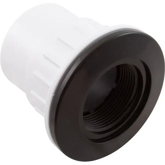 Custom Molded Products 25523-504-000 Fiberglass Pool Wallfitting W/Nut Black No Gasket