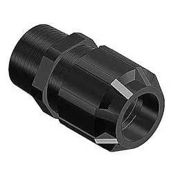 Thomas & Betts 2922NM Liquidtight Strain Relief Connector, Straight, 1/2 NPT Thread, Cable Range 0.500/12.7mm to 0.750/19.0mm, IP65 Rating