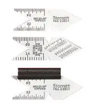 L.S. Starrett 51475 Center Gauges Inch Spring Steel