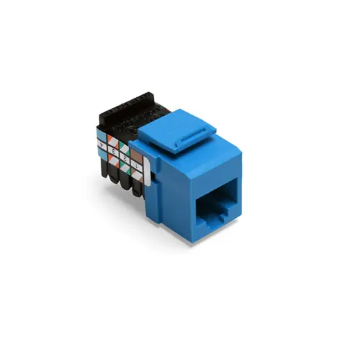 Leviton 41108-RL8 Voice Grade QuickPort Connector 8P8C Blue