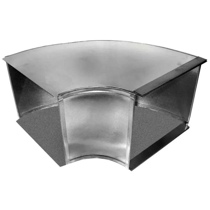 Lukjan DX250814 DX25 (525) Duct Horizontal Elbow, 90 Degrees, 8 x 14