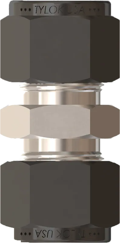 Tylok SS-6-SU Stainless 3/8 CS Tube x 3/8 CS Tube Straight, Single Ferrule System