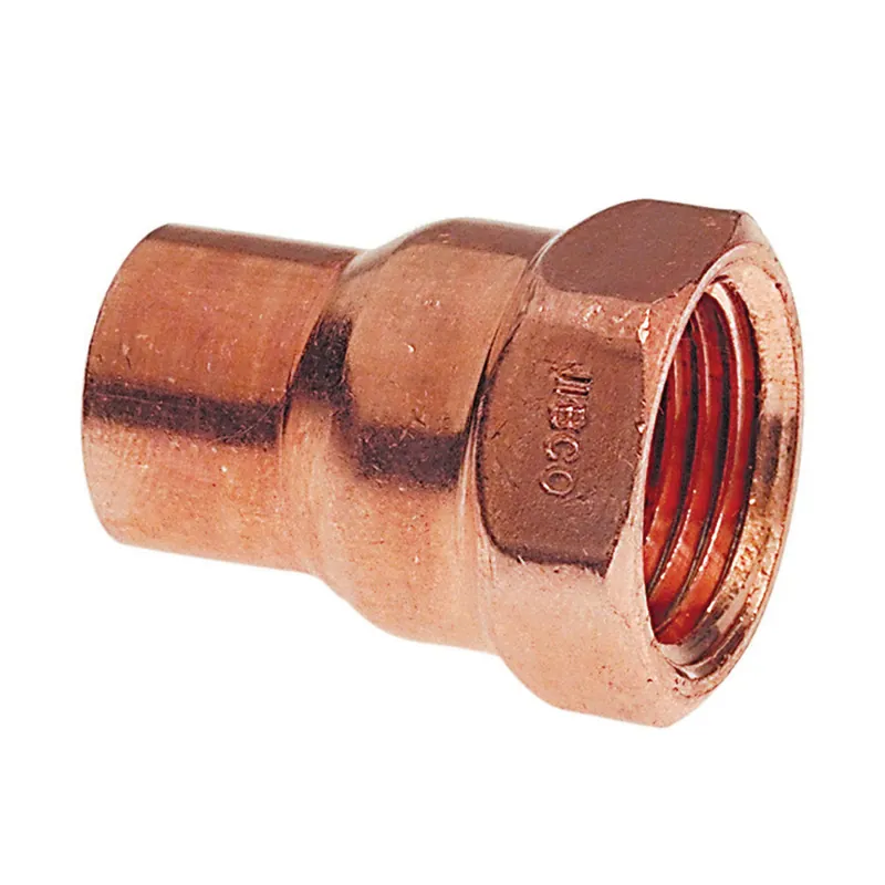 NIBCO 9025900CB 603-CB Adapter, 1-1/2 in Nominal, C x FNPT End Style, Copper