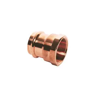 Mueller PF01231 Copper Female Adapter P x FPT, 1/2 x 1/2