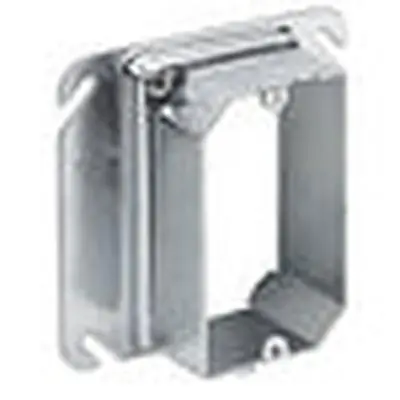 THOMAS & BETTS 52CADJ Single Gang Adjustable Mud Ring Adjusts from 1/2 to 1-1/2 Pre-galvanized Steel