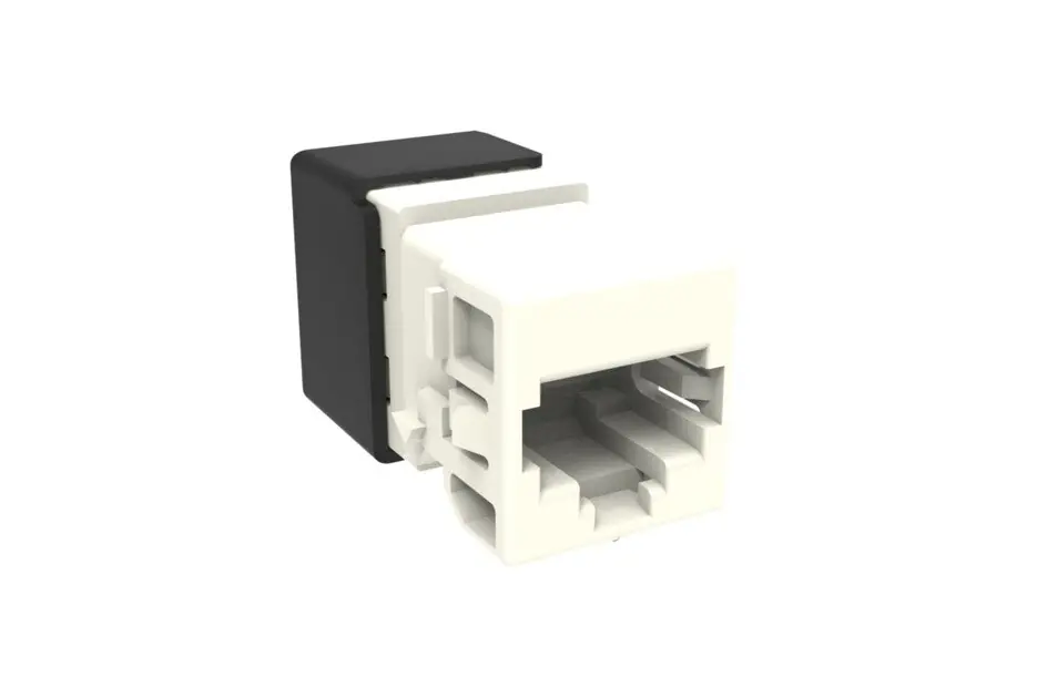 COMMSCOPE 760248228 CAT6A 1-Port Mod Jack RJ45 Unshielded T568A/B No Dust Cover White