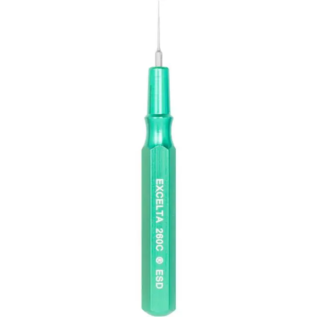 Excelta 260C Miniature Spatula, 2-1/2 L, 0.02 Inch Tip, Green