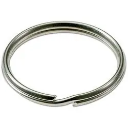 Lucky Line 76000 Key Ring, Split, 1/2 Diameter, Tempered Steel, Nickel Plated, 100 each per Box