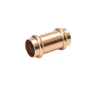 Mueller PF10147 Streamline PRS Copper Press Coupling, With Stop, P x P, 1 x 1