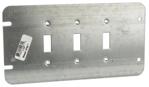 Thomas & Betts 3-GCS Cover, SC 3GCS 3 Gang, Toggle Switch