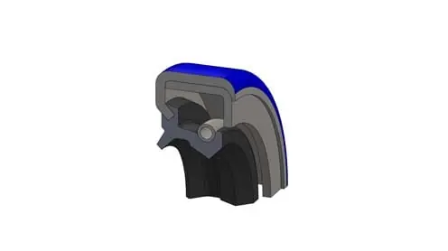 TCM 354875TA-H Nitrile Double Lip Spring Double Case Bore Coat