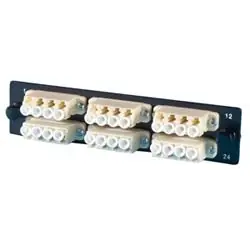 ORTRONICS OFP-LCD12AC Fiber Optic Panels 6-LC (12 fibers) single-mode adapters with ceramic alignment sleeves