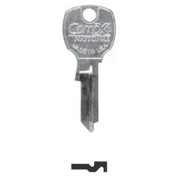 NATIONAL CABINET LOCK D4300 Mailbox Lock Key Blank, Pin Tumbler, Standard, 5-Pin, Brass, For 1000PS to 1999PS and 3000PS to 3999PS Lock