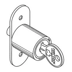Fort Lock SD990KA238 Sliding Door Lock Single Bitted Keyed Alike 238 Keying 1-1/32 Replacement MPN