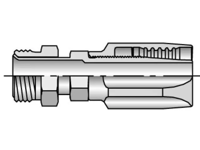 Parker 22820-6-6 20 Series 22820 - Field Attachable Shell & Nipple Male Inverted SAE 45 Degree