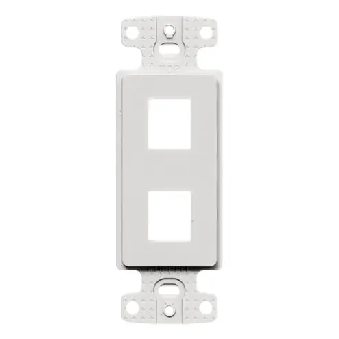 Hubbell Premise Wiring NS612W NetSELECT Decorator Frame Flush Mount White